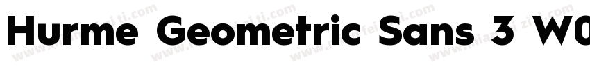 Hurme Geometric Sans 3 W05 SmBd字体转换